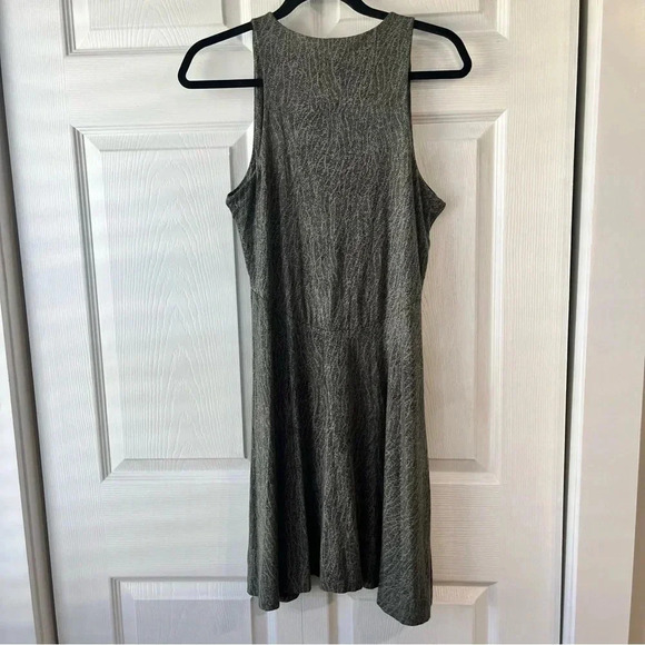 Athleta Santorini Thera Green & Black Print Sleeveless Dress Medium - Picture 5 of 5